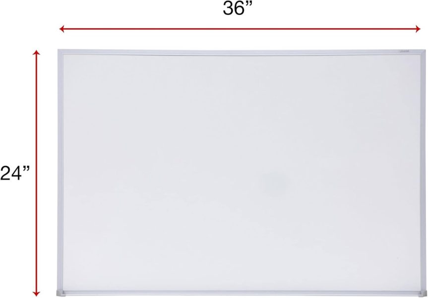 Universal Melamine Dry Erase Board, 36 X 24 Inches Satin-Finished Aluminum (43623) - Image 3